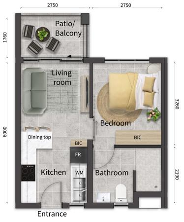 1 Bedroom Apartment