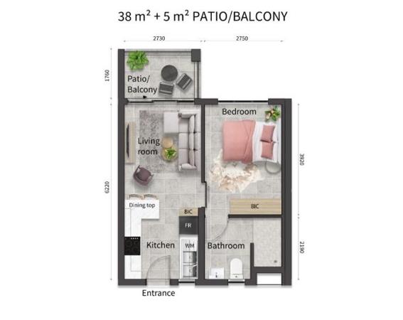 1 Bedroom Apartment
