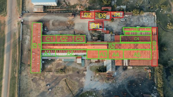 6 857  m² Industrial space