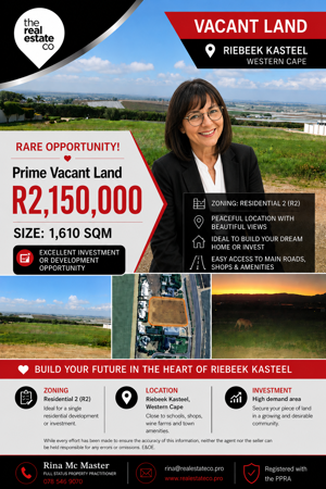 1 610 m² Land