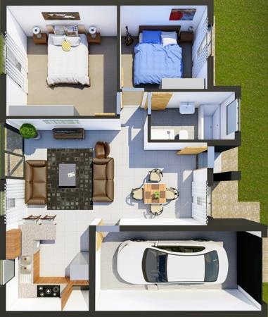 2 Bedroom House