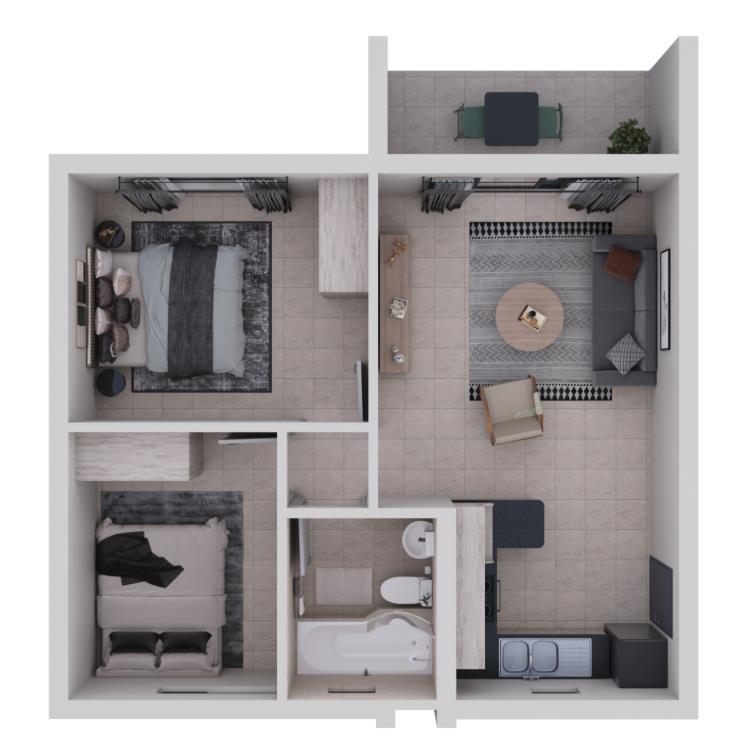 2 Bedroom Apartment in Boardwalk
