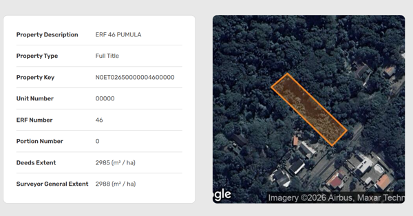 2 988 m² Land