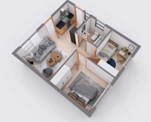 2 Bedroom House