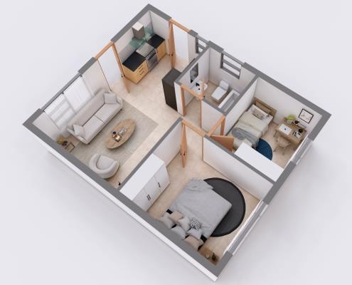 2 Bedroom House