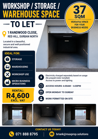 37 m² Commercial space