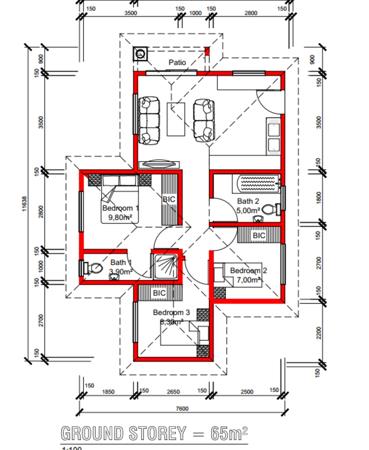 2 Bedroom House