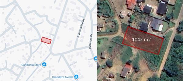 1 042 m² Land