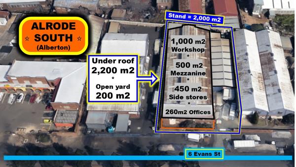 2 200 m² Industrial space