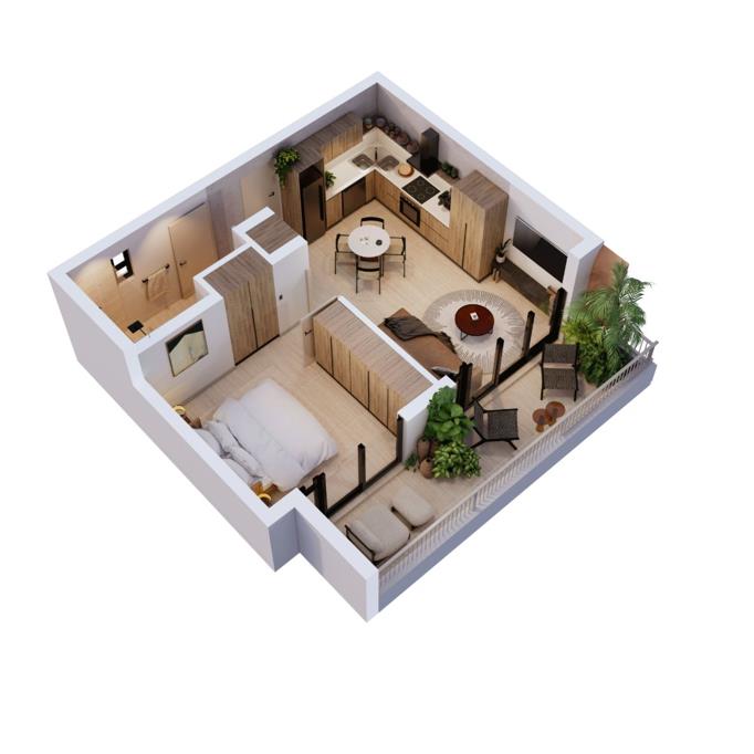 1 Bedroom Apartment