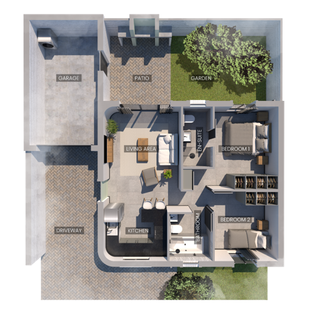 2 Bedroom Townhouse