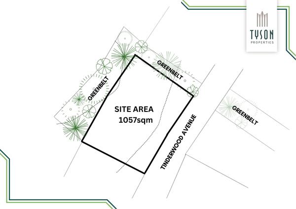 1 057 m² Land