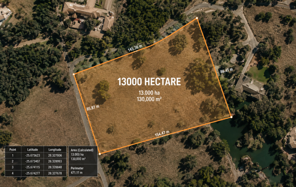 1.3 ha Land