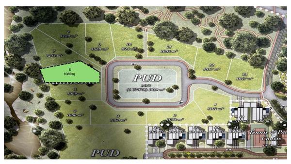 1 085 m² Land