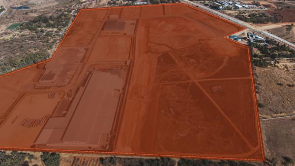 800 000 m² Industrial space