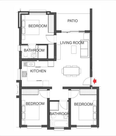 3 Bedroom Apartment