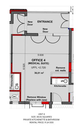 36 m² Commercial space