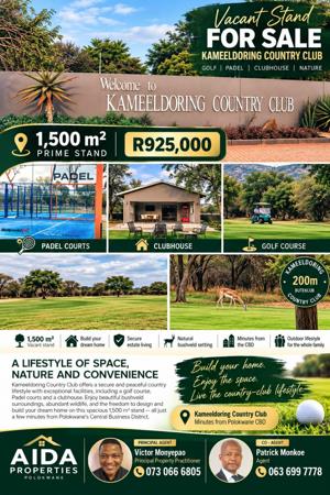 1 500 m² Land