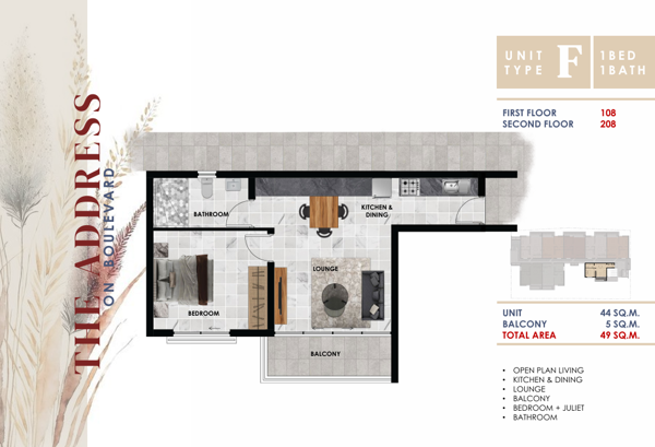 1 Bedroom Apartment