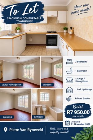 2 Bedroom Townhouse