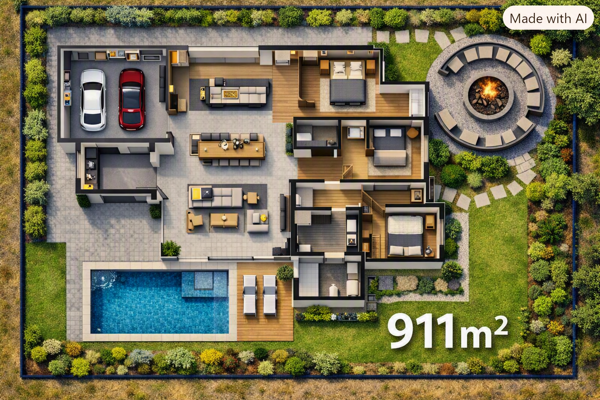 1 000 m² Land
